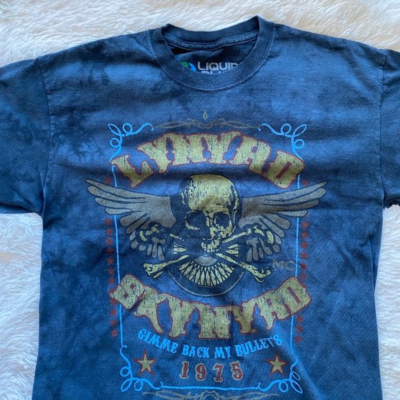 Liquid Blue Other - LYNYRD SKYNYRD Gimme Back My Bullets 1975 Tie Dye T-Shirt Liquid Blue Merch M